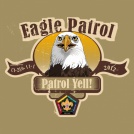 SP3710 Eagle patrol yell custom wood badge t-shirt