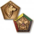 wood badge fox medallion