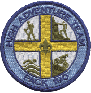 Cub Scout Pack High Adventure Team Patch