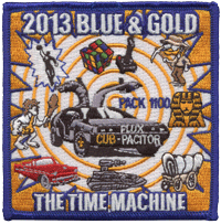 cub scout custom blue and gold event patch