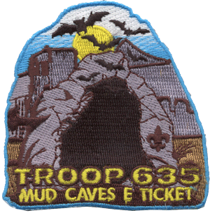 custom boy scout mud caves patch