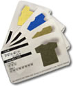 free t-shirt sample color swatch cards