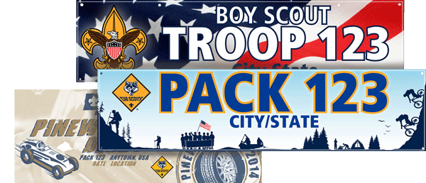 SP5027 Custom Scouts BSA Troop Banner with BSA logo