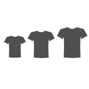 T-Shirt size sample kits make ordering t-shirts easy