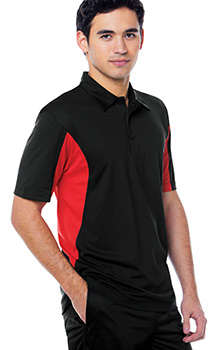 B661 Wicking Performance color blocking Polo mens