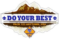 Do Your Best Cub Scout Pack Window Sticker