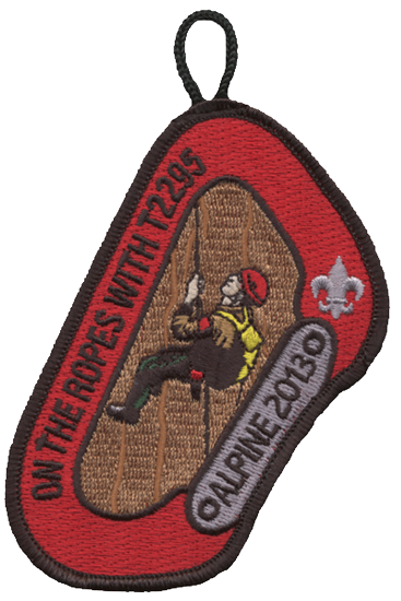 Custom boy scout troop carabiner patch