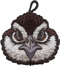 ClassB wood badge bobwhite critter head patch