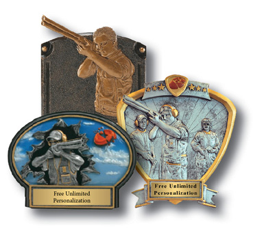 Custom Sporting Clays tournament awards and plaques