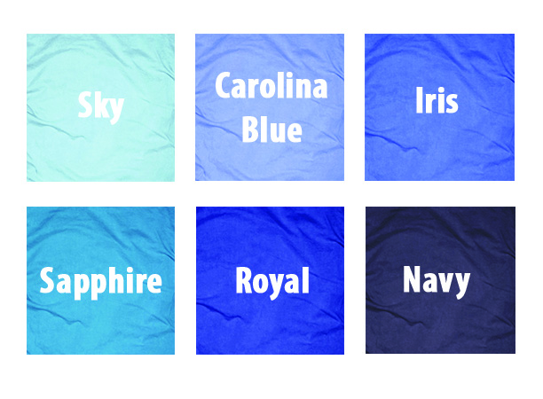 lassen Korst Wiskunde Shirt Color Guide: Blues - ClassB® Custom Apparel and Products