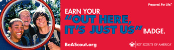 Join boy scouts recruitment banner
